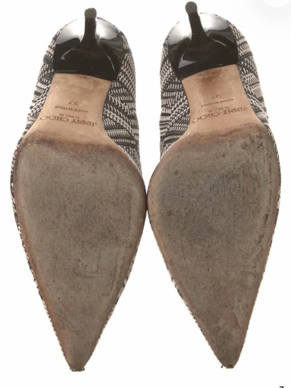 JIMMY CHOO : Geometric Patterned Stiletto Heels